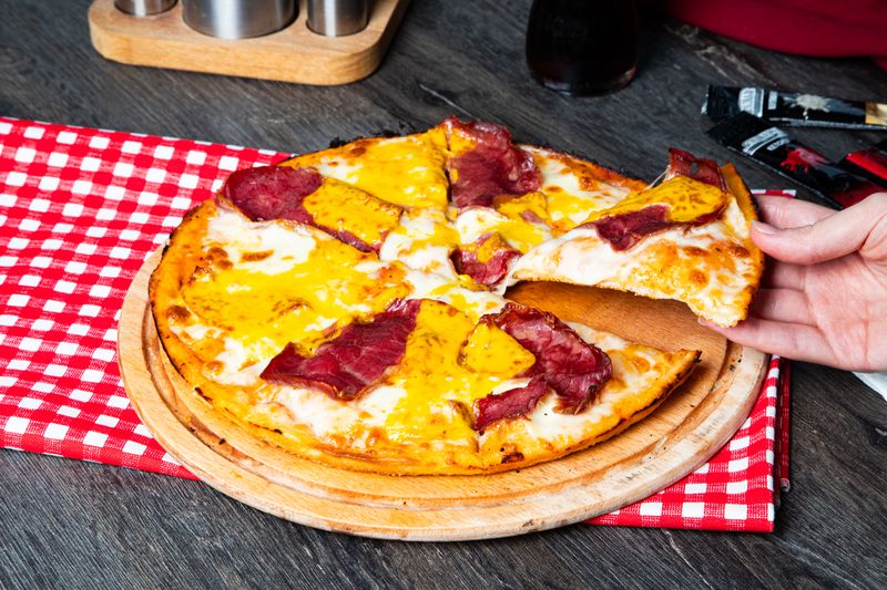 Smokehouse Ranch pizza with smoked meats