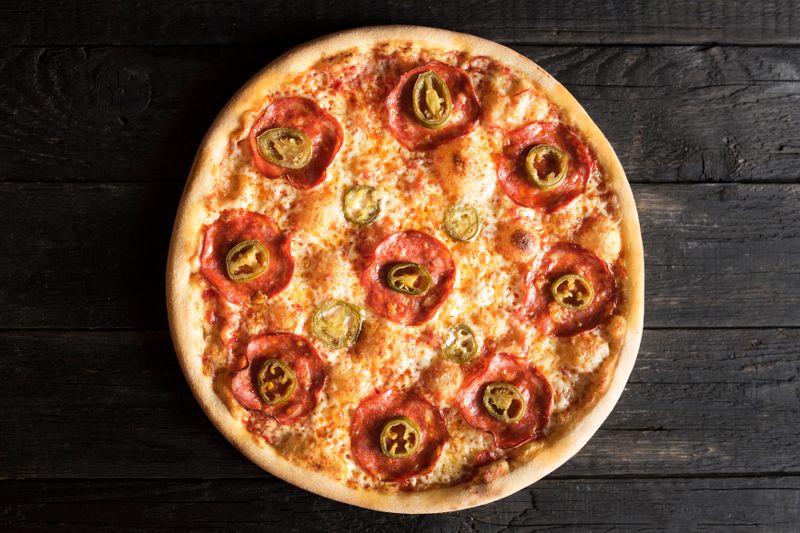 Fiesta Ranch pizza with jalapeños